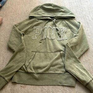Green hoodie pink brand 10-11-12